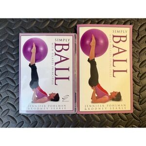 Simply Ball Pilates Principles DVD Book Jennifer Pohlman Rodney Searle